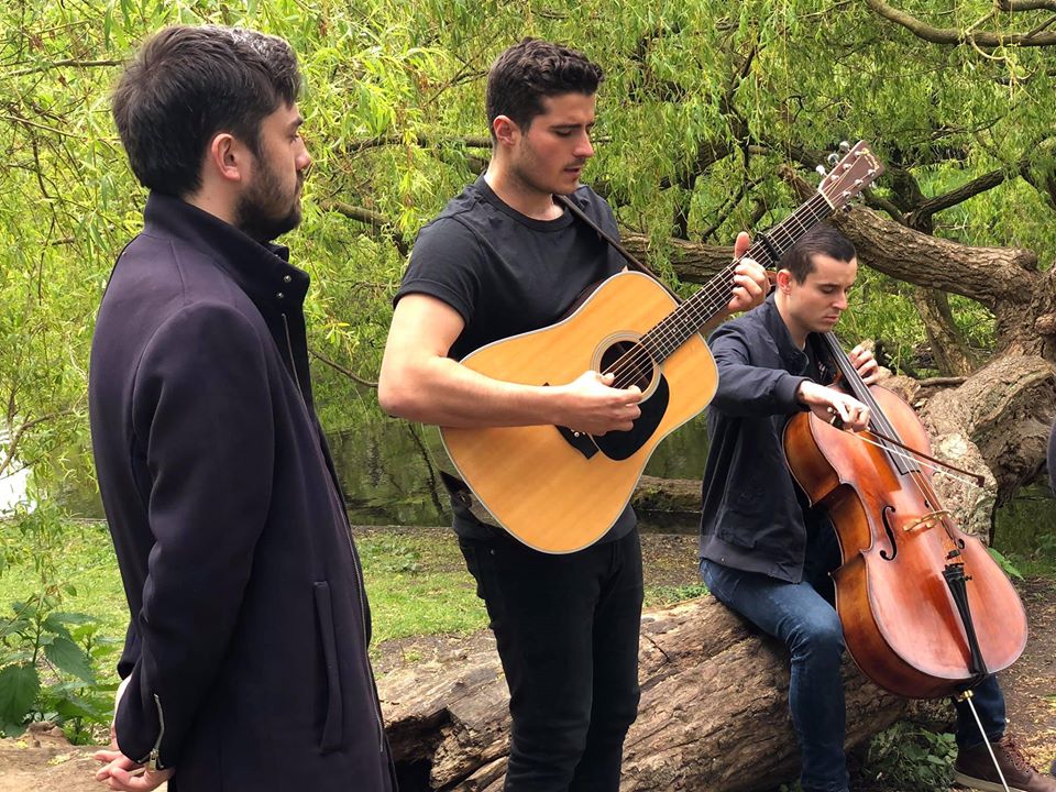 Matt and his band. Photo © Matt Perriment